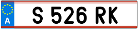 Trailer License Plate
